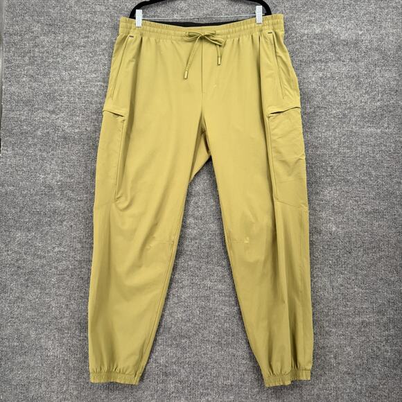 Lululemon Other - Lululemon Mens Cargo Jogger Pants Size XXL Green Drawstring Waist Athletic Tech